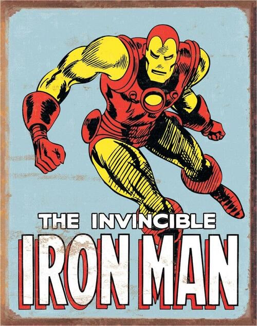 IRONMAN TIN SIGN METAL ART WESTERN HOME DECOR CRAFT - FREE SHIPPING