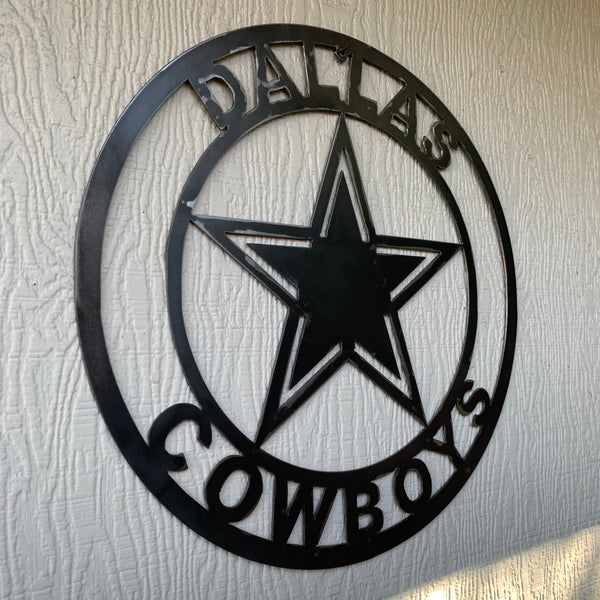 18", 24", 32" DALLAS COWBOYS LASER CUT CUSTOM VINTAGE RAW METAL CRAFT HANDMADE