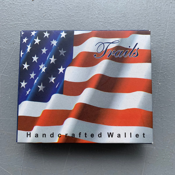 5" USA FLAG AMERICANA WALLET LEATHER BIFOLD WALLET