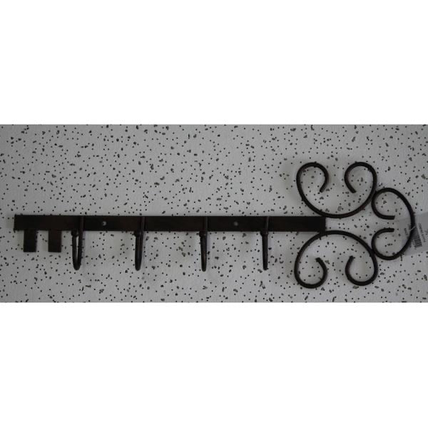 15" KEY HOLDER METAL HOOK WALL ART METAL WESTERN HOME DECOR NEW