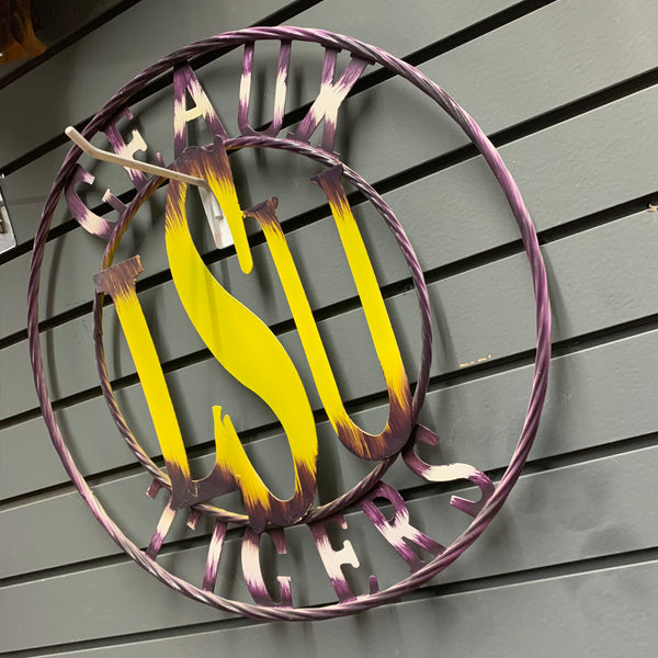 12",18",24",32" LSU GEAUX TIGERS METAL CUSTOM VINTAGE CRAFT TEAM ART