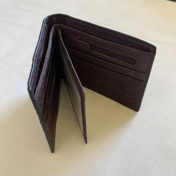 5" MEN'S WALLET GENUINE LEATHER BIFOLD WESTERN ARTWORK WALLET NEW