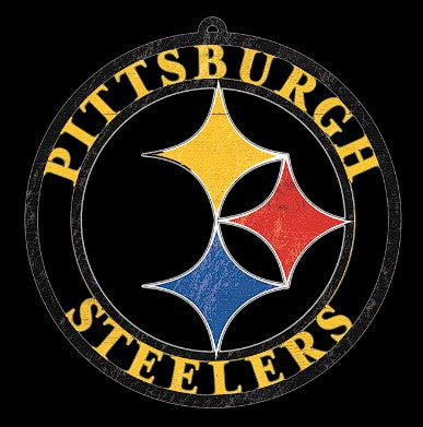 WC114 PITTSBURGH STEELERS MDF WOOD NFL TEAM SIGN CUSTOM VINTAGE