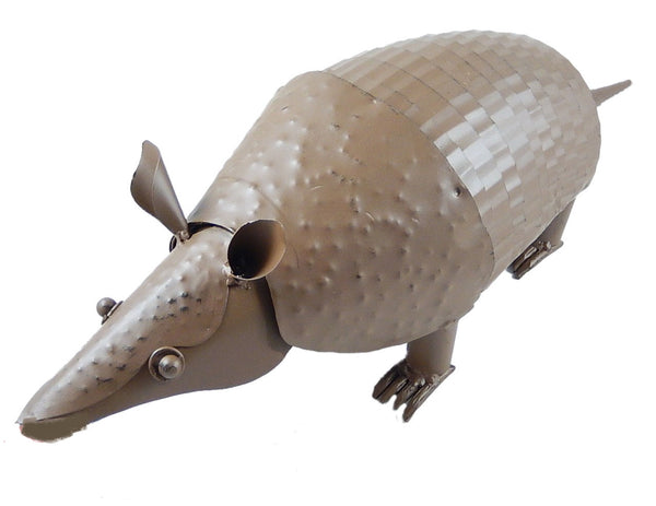 10",14",23",30" ARMADILLO GARDEN ANIMAL SCULPTURE METAL DECOR ORNAMENT OUTDOOR OR INDOOR TEXAS YARD ART