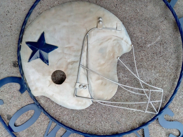18",24" DALLAS COWBOYS CUSTOM METAL VINTAGE CRAFT TEAM WESTERN HOME DECOR