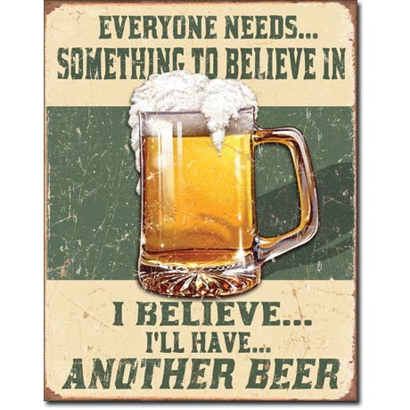 TIN SIGNS ALCOHOL