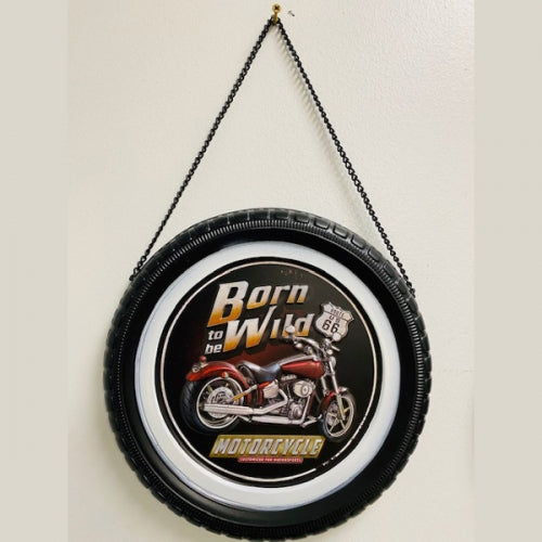 TIN SIGNS METAL TIRE DECOR
