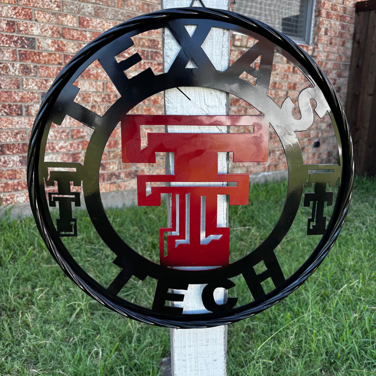 TEXAS TECH CUSTOM METAL VINTAGE CRAFT SIGN WESTERN HOME DECOR HANDMADE 12",18",24",32",36"