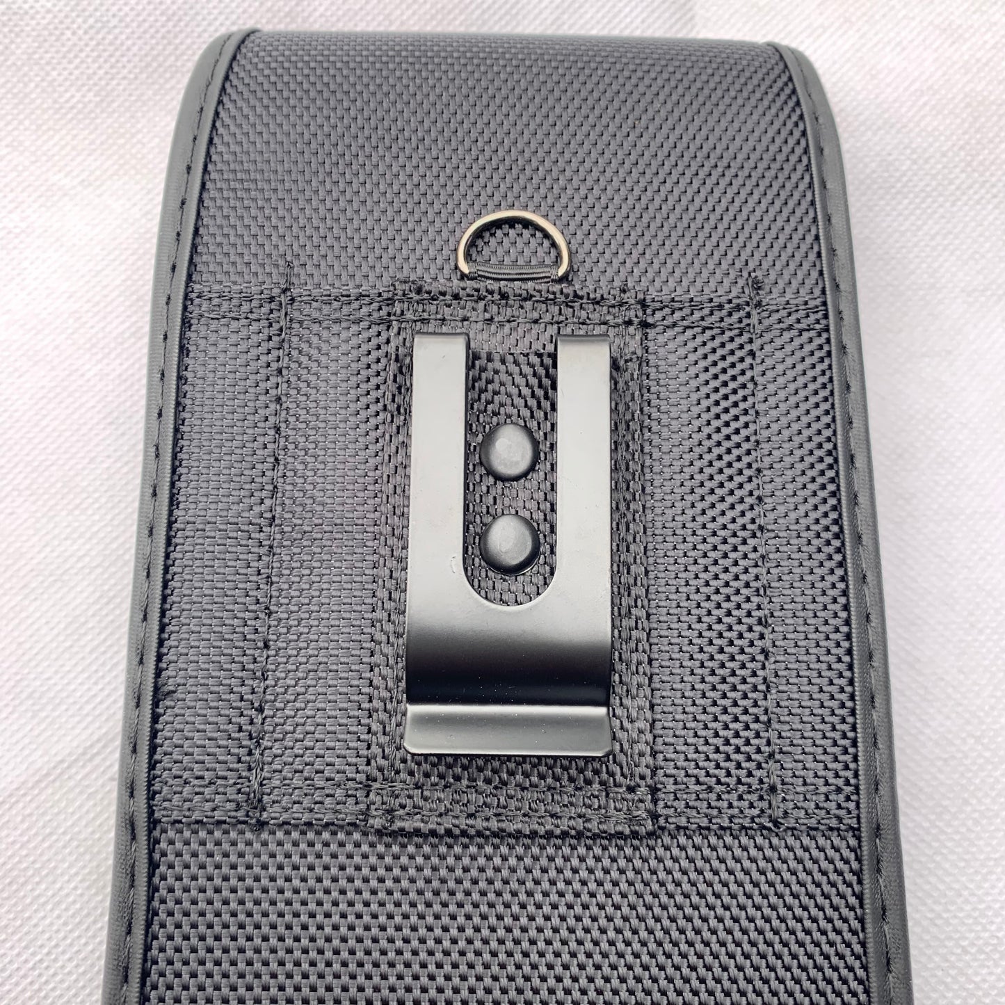 #EH11389 NYLON 7" RUGGED PHONE POUCH EXTRA LARGE BELT LOOP HOLSTER BLACK CELL PHONE CASE VERTICAL UNIVERSAL OVERSIZE Z-LITE BRAND NEW