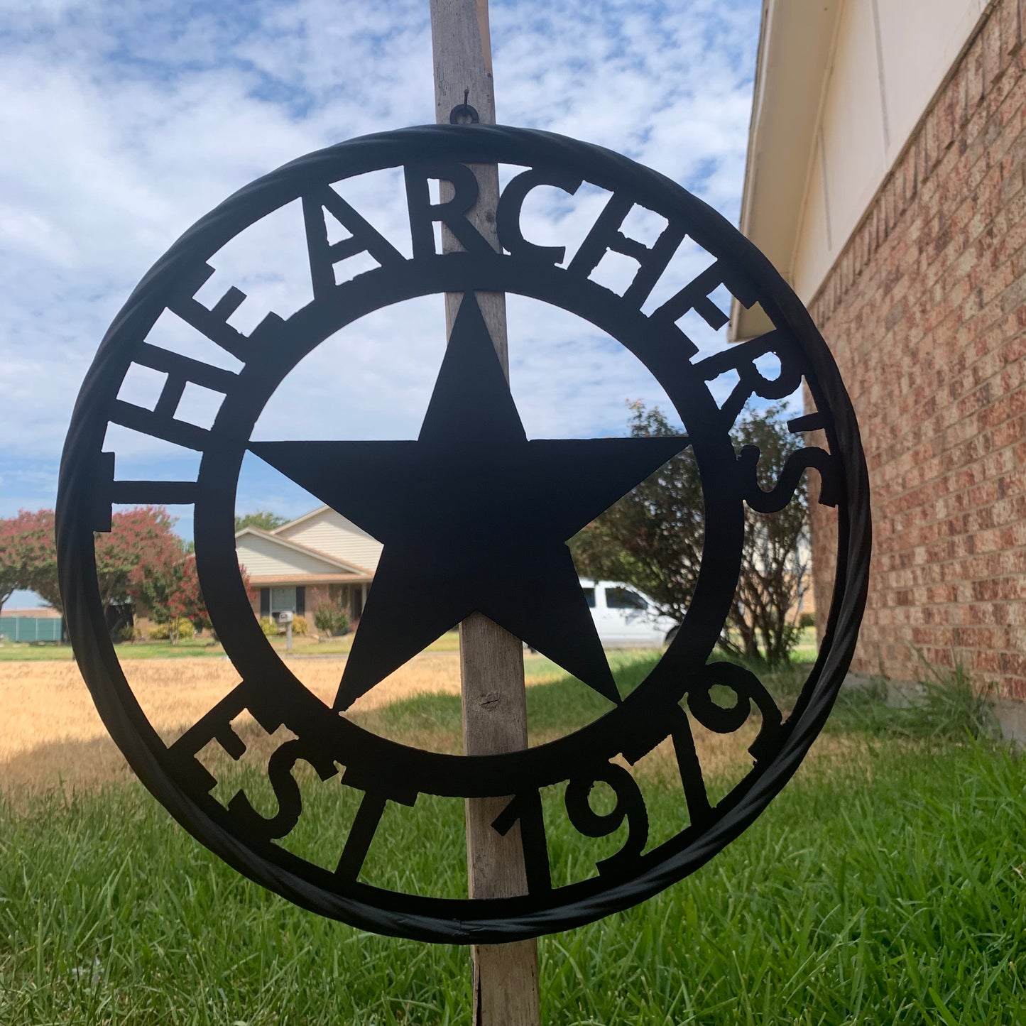 ARCHER STYLE YOUR CUSTOM NAME LASERCUT METAL SIGN WESTERN HOME DECOR HANDMADE ART