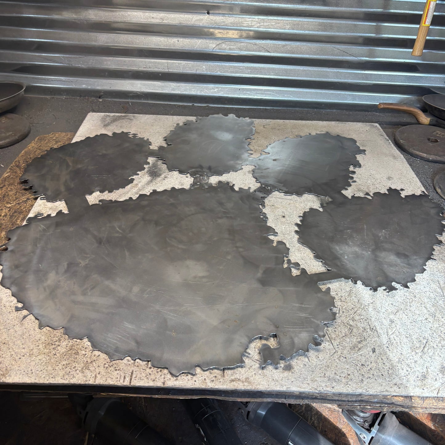 CLEMSON TIGERS PAW CUSTOM RAW METAL VINTAGE CRAFT SIGN WALL ART TEAM SIGN HANDMADE STYLE# 2 #EH12745