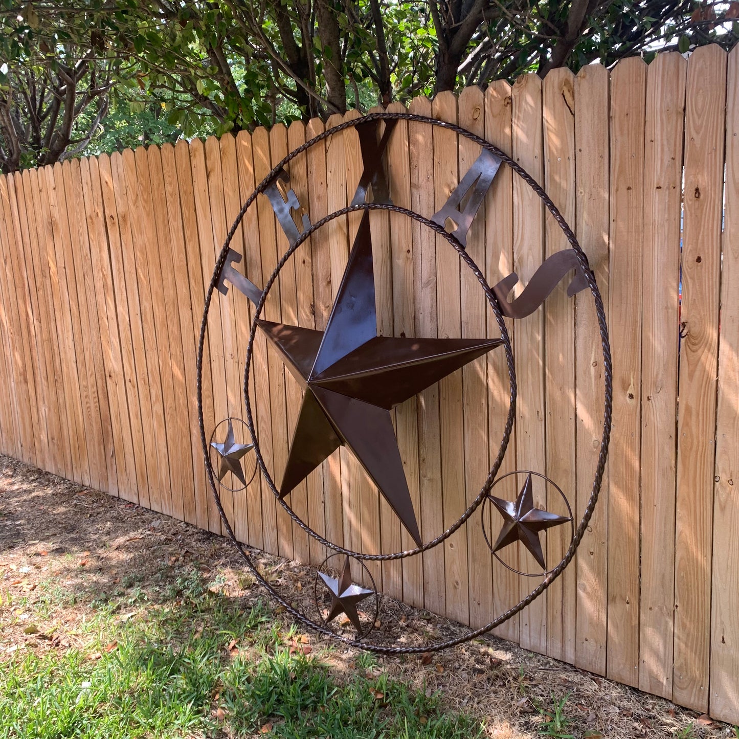 6 FOOT TEXAS LONE STAR GIANT LARGE OVERSIZE BARN STAR METAL RUSTIC BRONZE COPPER WALL ART WESTERN HOME DECOR HANDMADE NEW EH10523