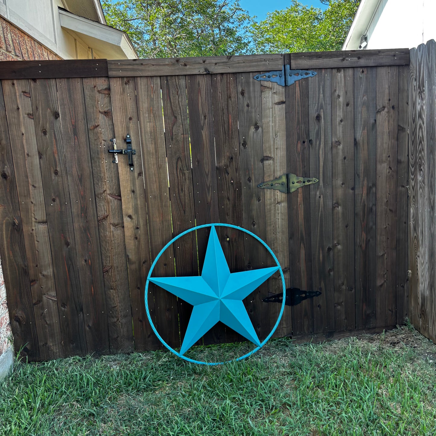 TEAL BARN LONE STAR TWISTED ROPE RING WESTERN HOME DECOR HANDMADE 12",24",36" #EH