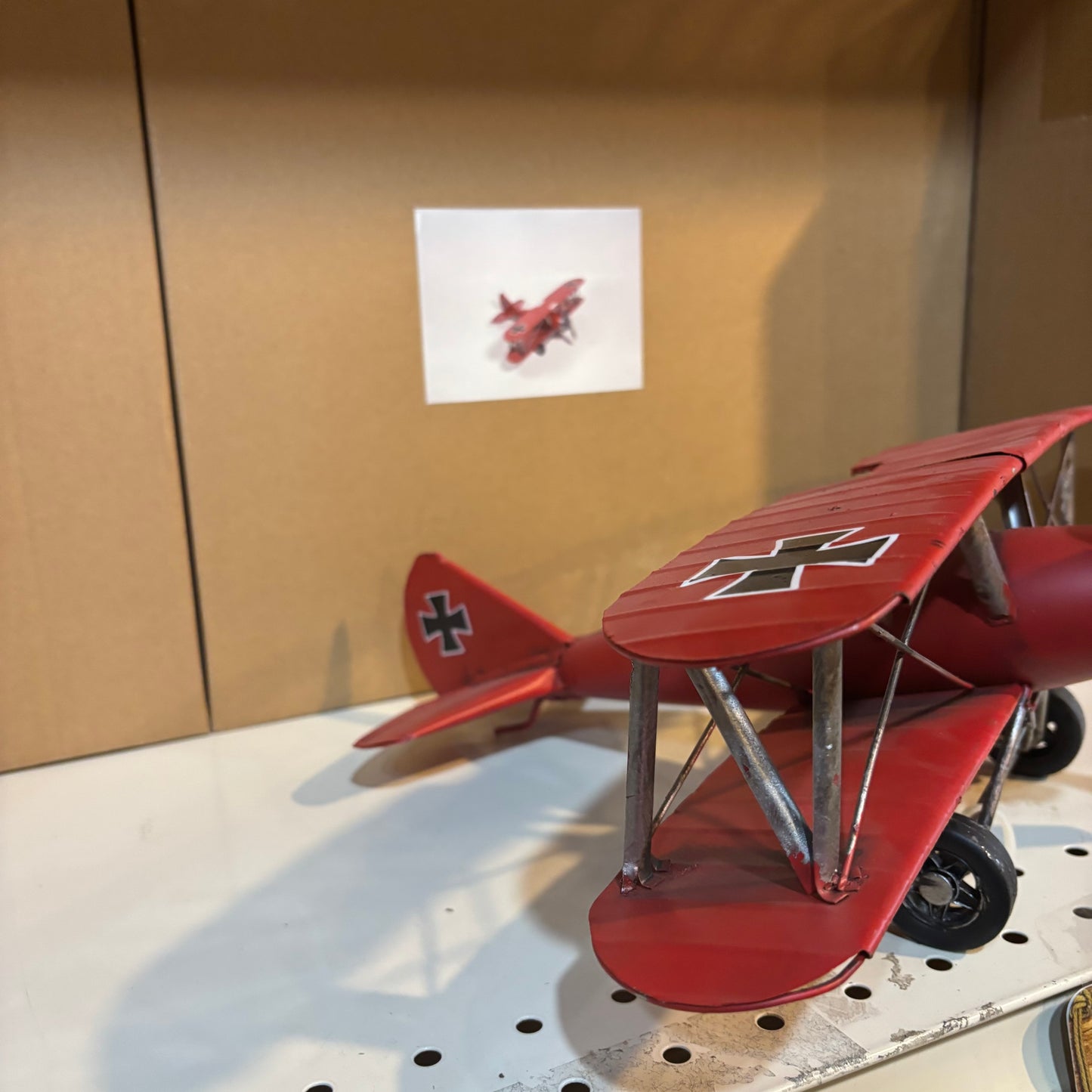 RED BARON AIRPLAINE METAL ART WESTERN HOME DECOR HANDMADE #RA0232