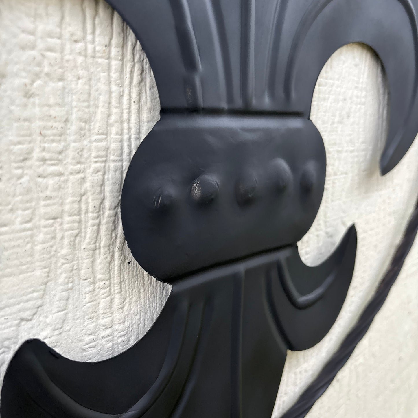 FLEUR DE LIS BLACK FLAT METAL WALL ART SIGN WESTERN HOME DECOR HANDMADE NEW 12",18",24",32"