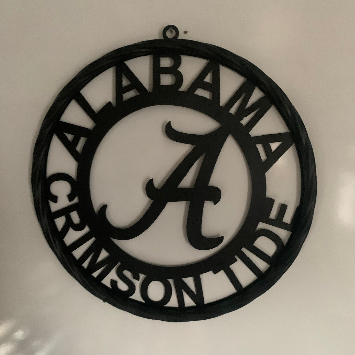 ALABAMA CRIMSON TIDE CUSTOM ALL BLACK METAL VINTAGE SIGN TEAM HANDMADE