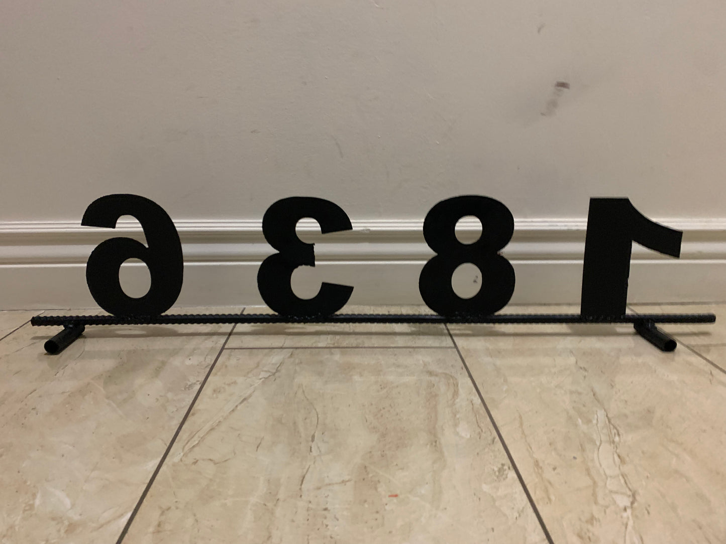 7"H X 36" LONG YOUR CUSTOM NUMBER METAL BARN METAL SIGN WESTERN HOME DECOR