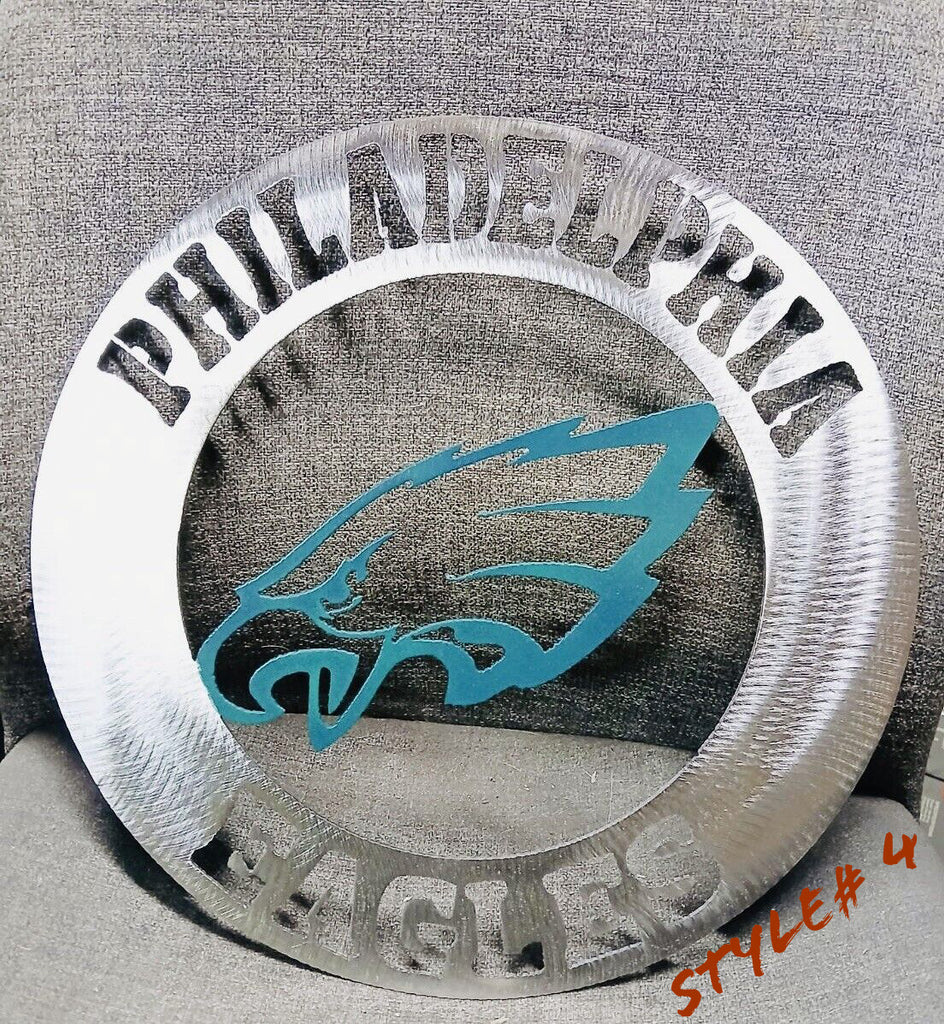 PHILADELPHIA EAGLES CUSTOM METAL VINTAGE CRAFT SIGN TEAM HANDMADE STYLE# 4