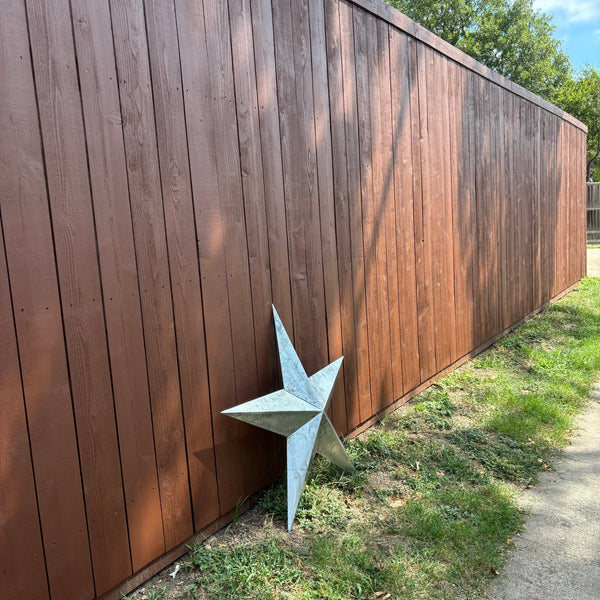 UNFINISHED GALVANIZED BARN STAR 3" TO 120" METAL WALL ART WESTERN HOME  DECOR HANDMADE #EH10418