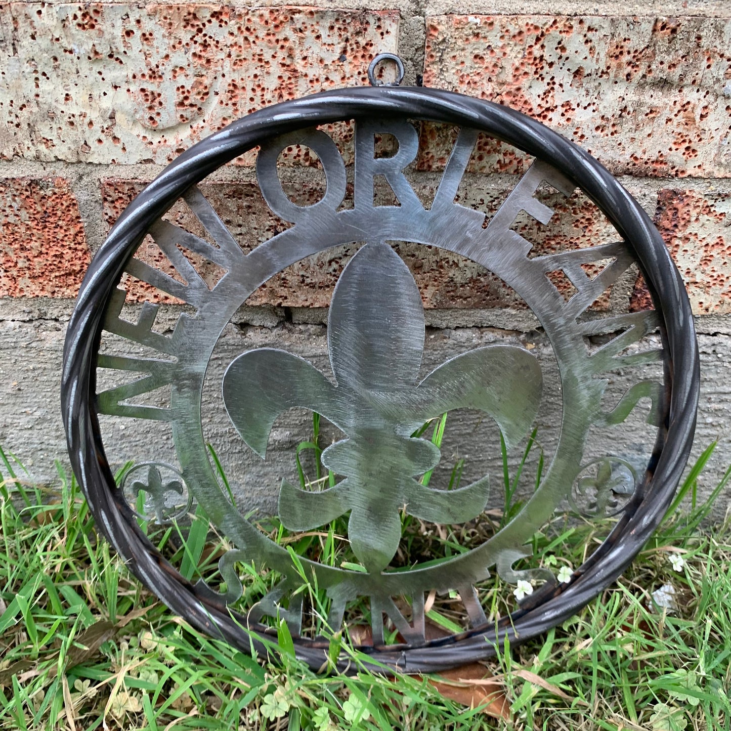 NEW ORLEANS SAINTS CUSTOM RAW METAL CRAFT SIGN WALL ART WESTERN HOME DECOR LASERCUT ART HANDMADE 12",18",24