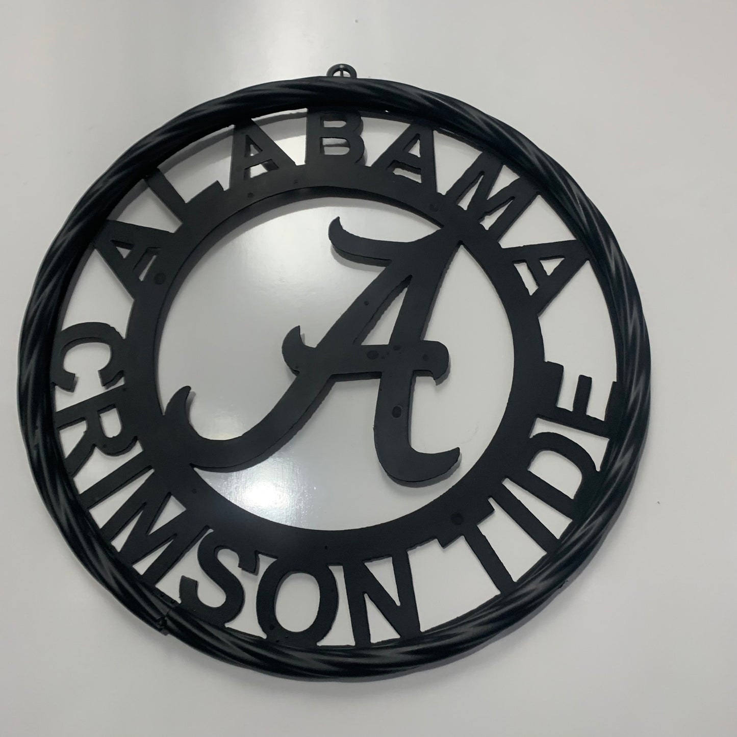 ALABAMA CRIMSON TIDE CUSTOM ALL BLACK METAL VINTAGE SIGN TEAM HANDMADE