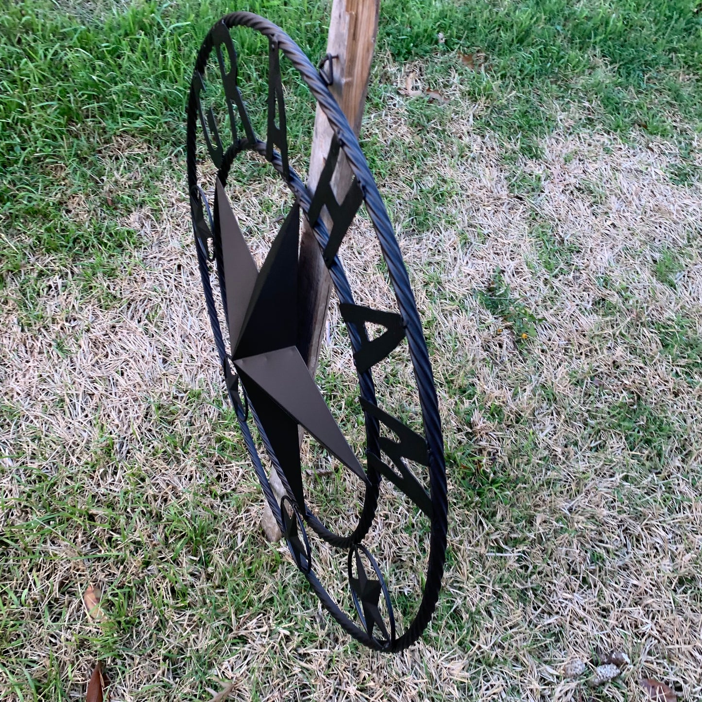GRAHAM STYLE YOUR CUSTOM NAME STAR BARN STAR METAL LONE STAR WESTERN HOME DECOR RUSTIC BLACK HANDMADE 24",32",36",50"