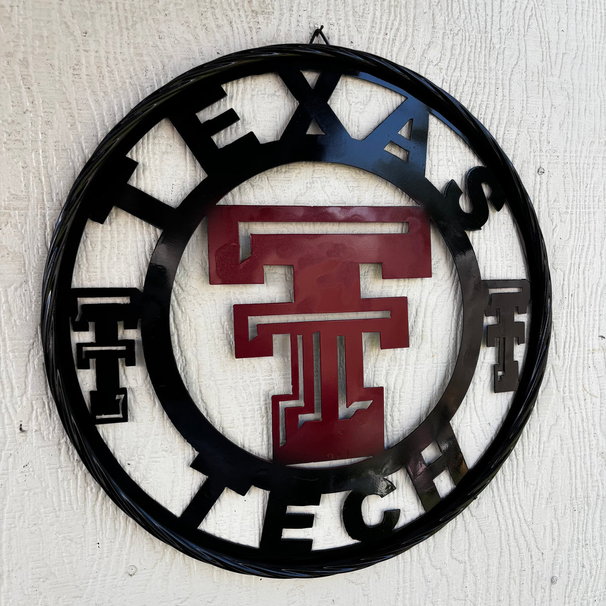 TEXAS TECH CUSTOM METAL VINTAGE CRAFT SIGN WESTERN HOME DECOR HANDMADE 12",18",24",32",36"