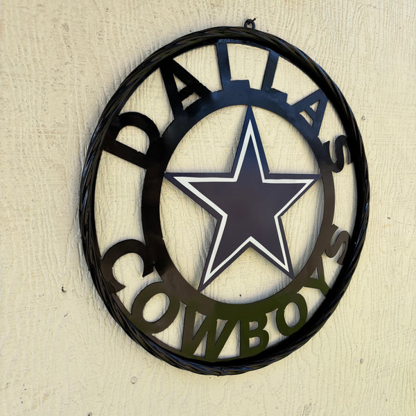 18",24",36" DALLAS COWBOYS METAL WALL ART WESTERN HOME DECOR VINTAGE RUSTIC BRONZE NEW #EH12316