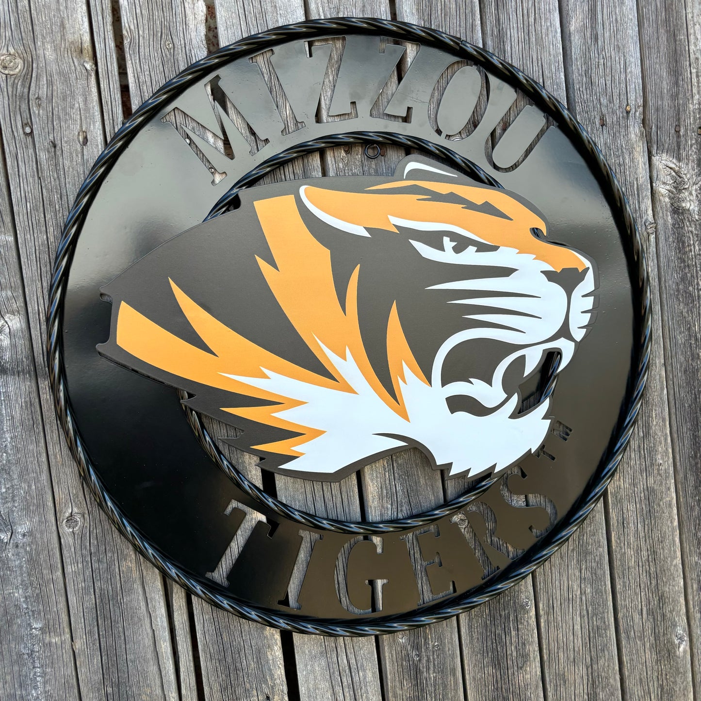 MIZZOU TIGERS MISSOURI CUSTOM METAL VINTAGE CRAFT TEAM SIGN HANDMADE