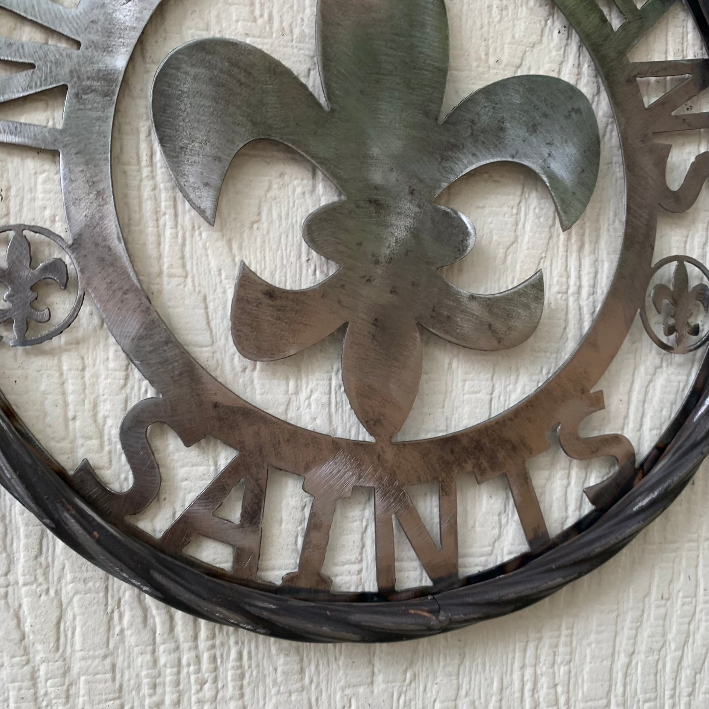 NEW ORLEANS SAINTS CUSTOM RAW METAL CRAFT SIGN WALL ART WESTERN HOME DECOR LASERCUT ART HANDMADE 12",18",24