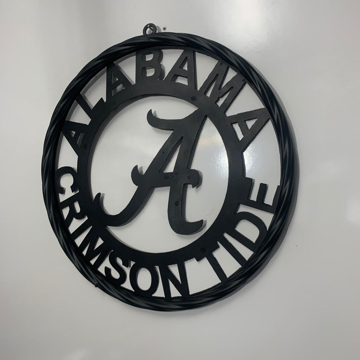 ALABAMA CRIMSON TIDE CUSTOM ALL BLACK METAL VINTAGE SIGN TEAM HANDMADE