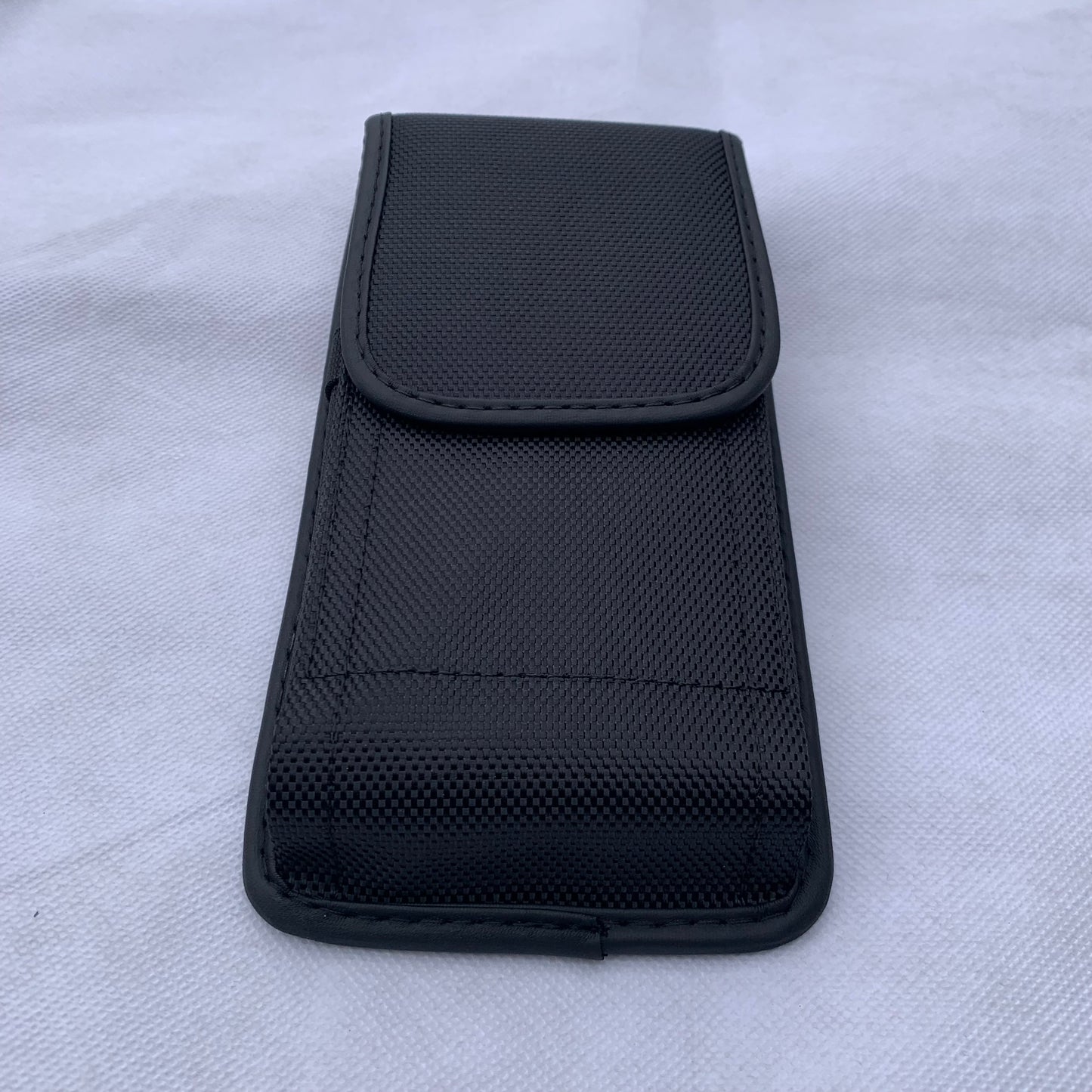 #EH11389 NYLON 7" RUGGED PHONE POUCH EXTRA LARGE BELT LOOP HOLSTER BLACK CELL PHONE CASE VERTICAL UNIVERSAL OVERSIZE Z-LITE BRAND NEW