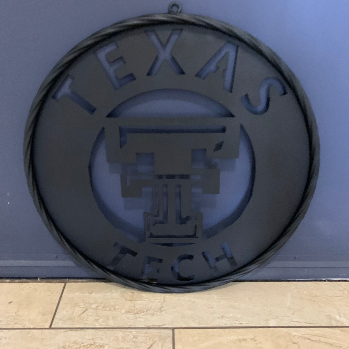12",18",24",32",36" TEXAS TECH RUSTIC BLACK CUSTOM METAL VINTAGE CRAFT TEAM SIGN HANDMADE TO ORDER