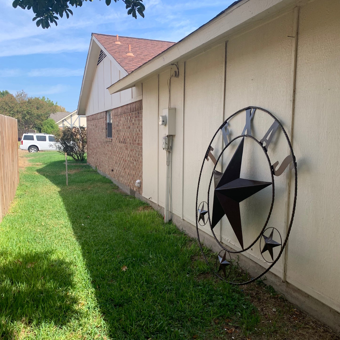 6 FOOT TEXAS LONE STAR GIANT LARGE OVERSIZE BARN STAR METAL RUSTIC BRONZE COPPER WALL ART WESTERN HOME DECOR HANDMADE NEW EH10523