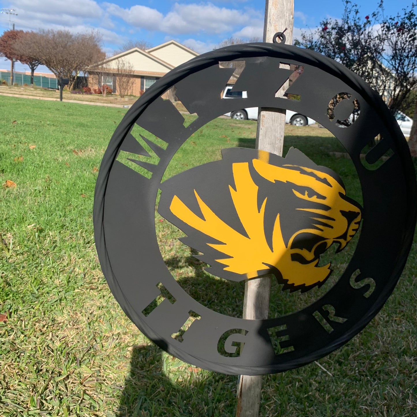 MIZZOU TIGERS MISSOURI CUSTOM METAL VINTAGE CRAFT TEAM SIGN HANDMADE