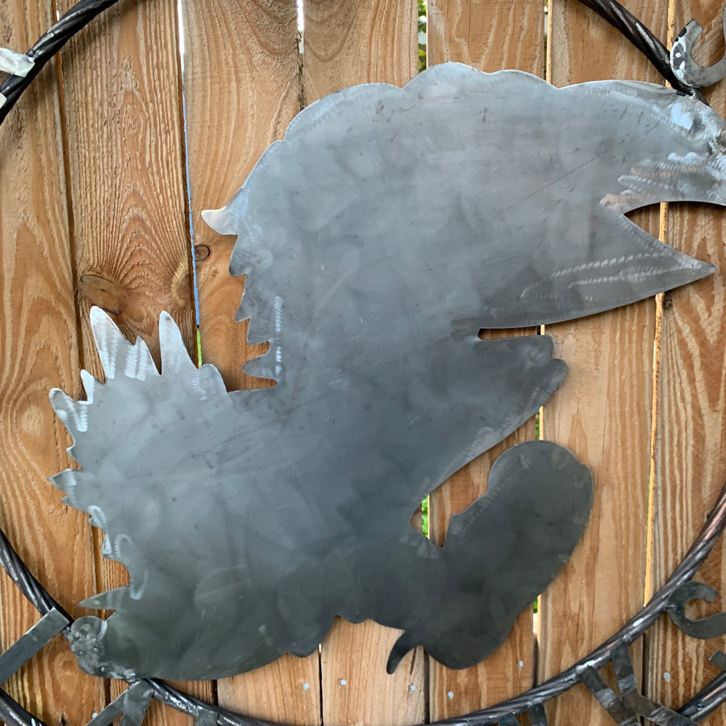 KANSAS JAYHAWKS RAW CUSTOM METAL VINTAGE CRAFT SIGN UNPAINTED TEAM HANDMADE