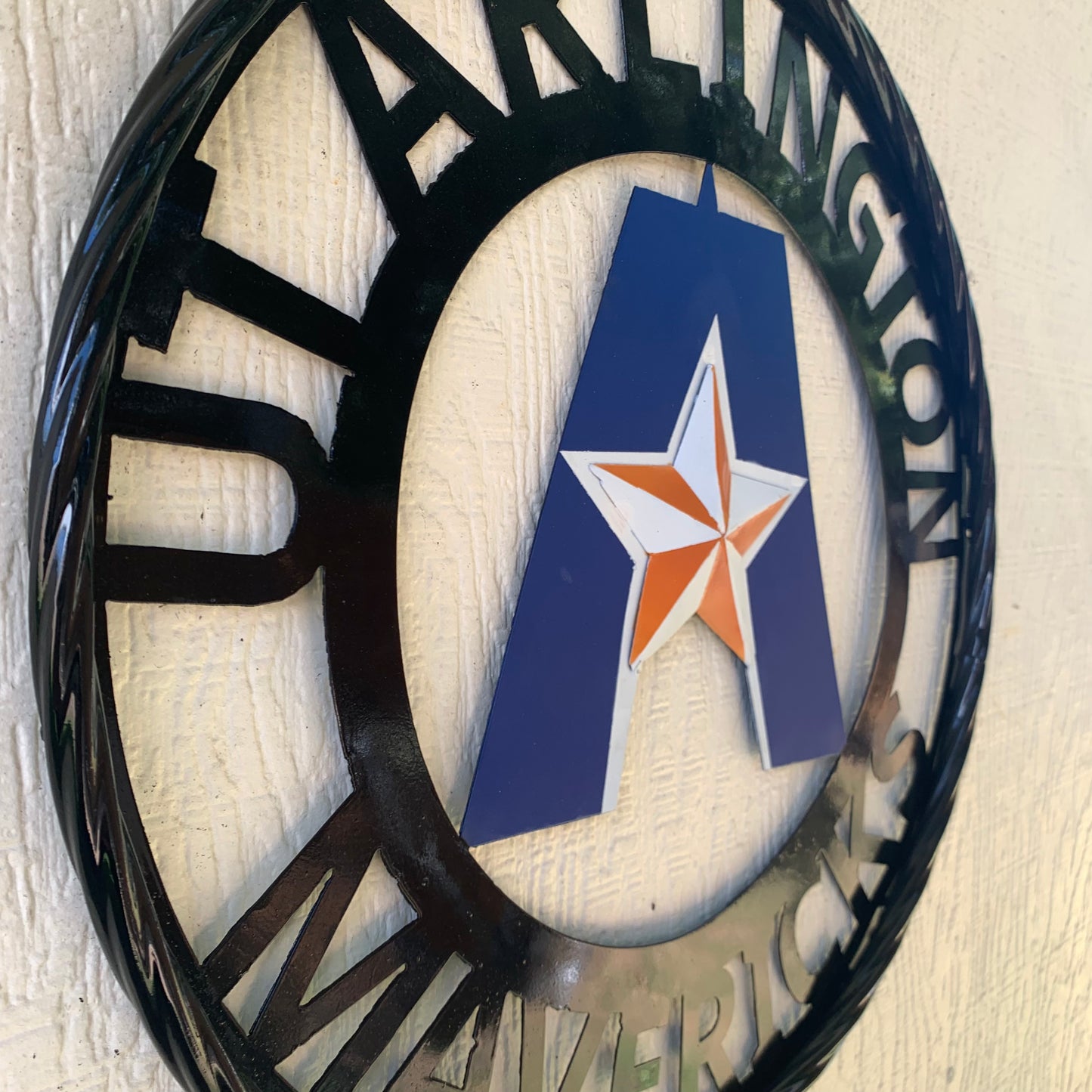 UTA ARLINGTON CUSTOM METAL VINTAGE CRAFT TEAM SIGN WESTERN HOME DECOR HANDMADE