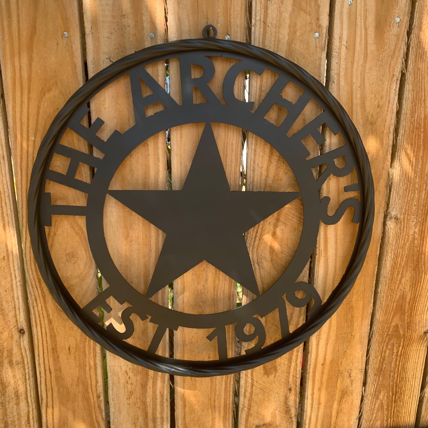 ARCHER STYLE YOUR CUSTOM NAME LASERCUT METAL SIGN WESTERN HOME DECOR HANDMADE ART