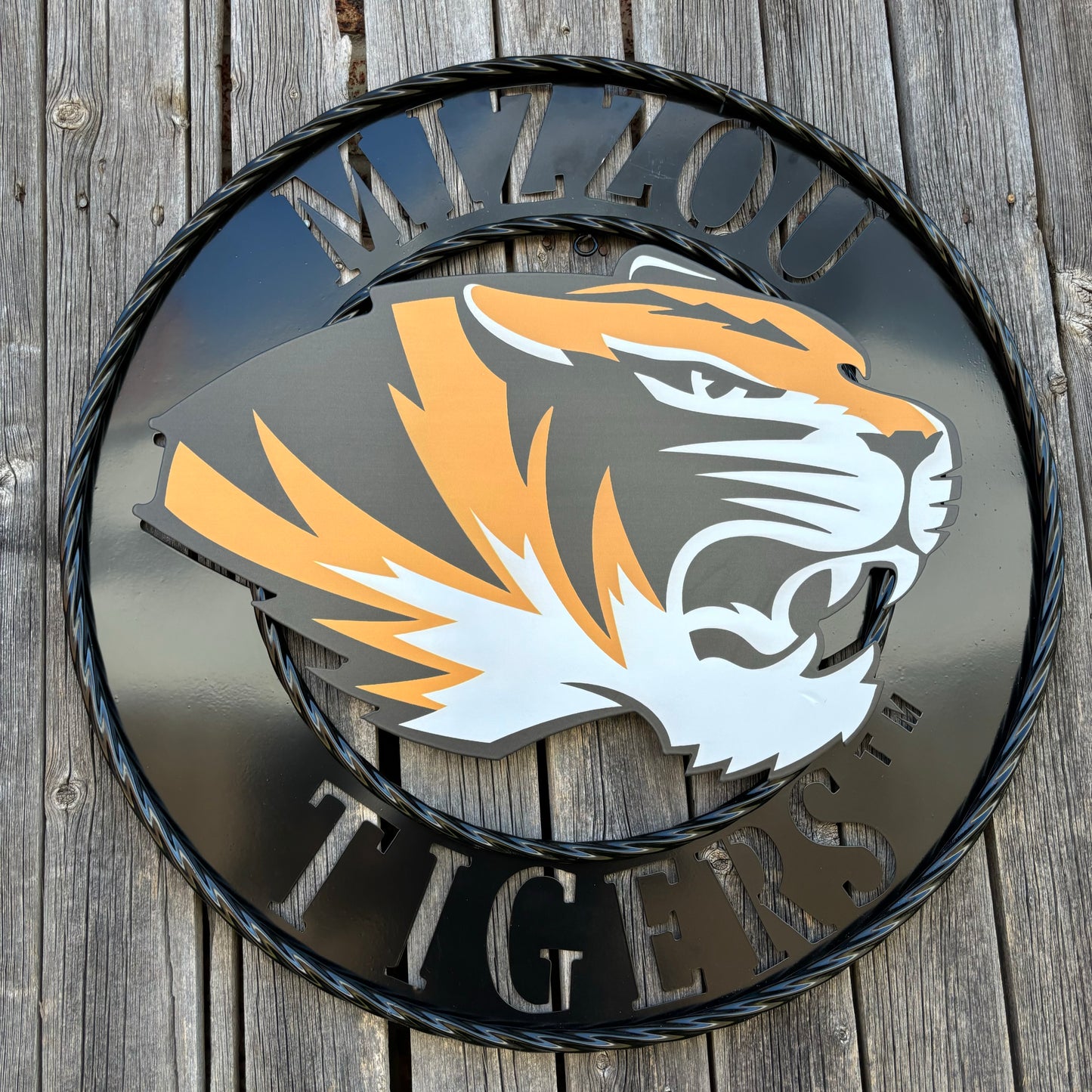 MIZZOU TIGERS MISSOURI CUSTOM METAL VINTAGE CRAFT TEAM SIGN HANDMADE
