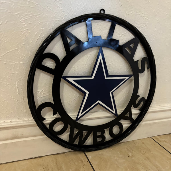 18",24",36" DALLAS COWBOYS METAL WALL ART WESTERN HOME DECOR VINTAGE RUSTIC BRONZE NEW #EH12316