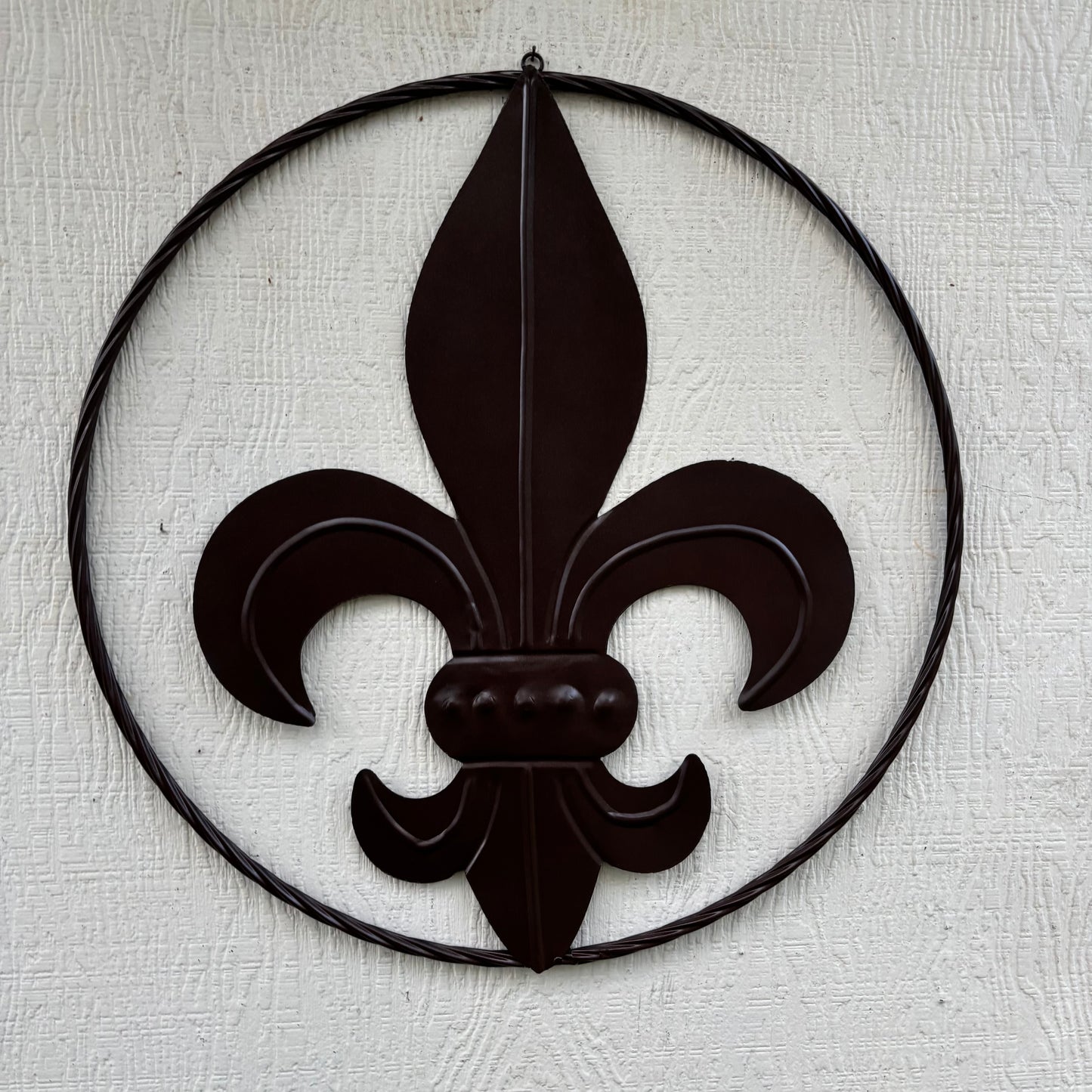 FLEUR DE LIS BRONZE METAL WALL ART SIGN WESTERN HOME DECOR HANDMADE NEW 12",18",24",32"