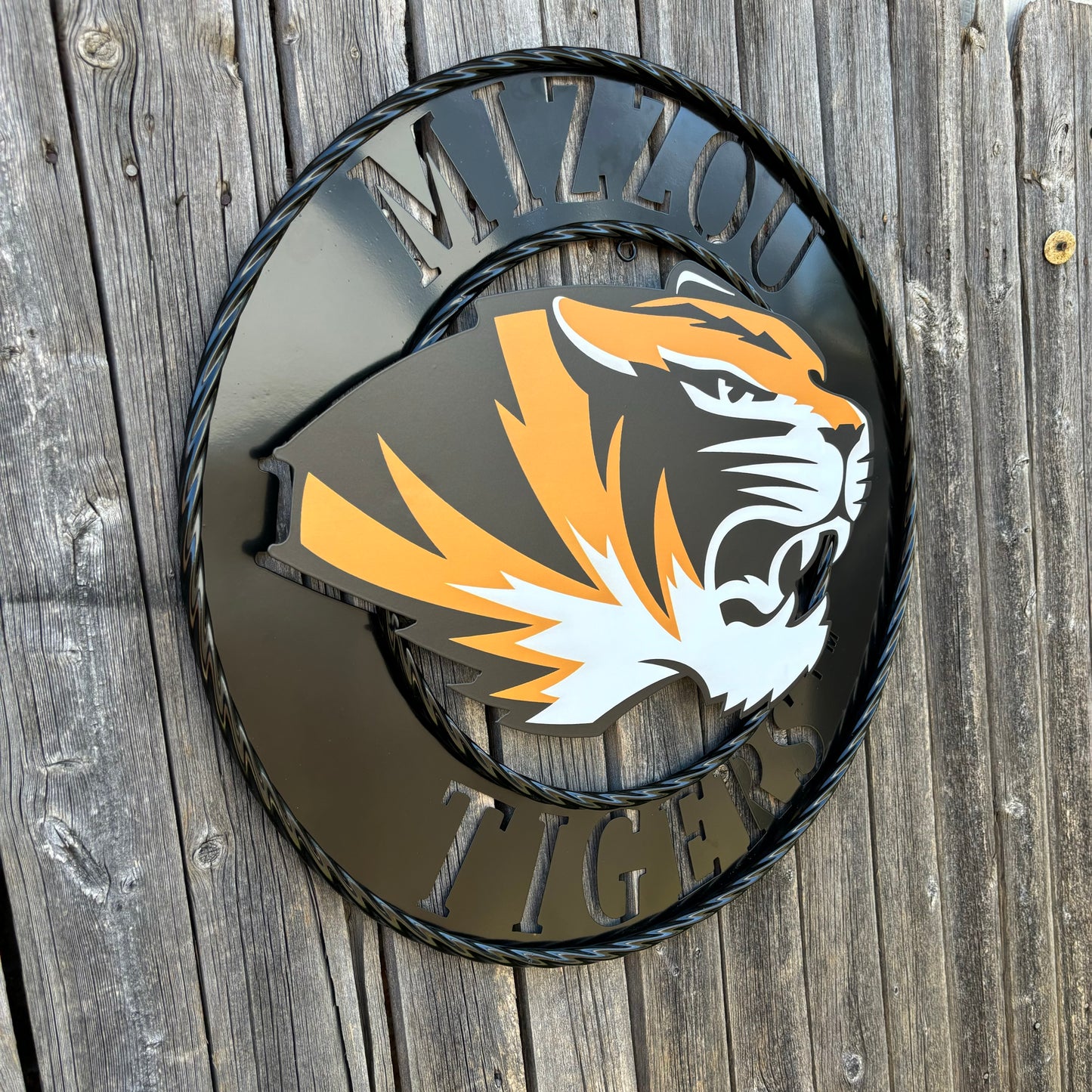 MIZZOU TIGERS MISSOURI CUSTOM METAL VINTAGE CRAFT TEAM SIGN HANDMADE