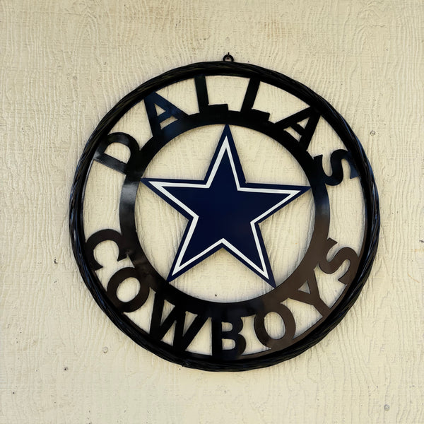 18",24",36" DALLAS COWBOYS METAL WALL ART WESTERN HOME DECOR VINTAGE RUSTIC BRONZE NEW #EH12316