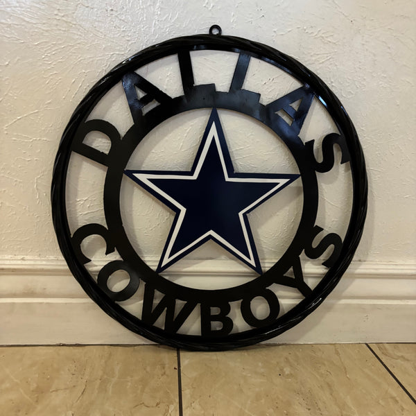 18",24",36" DALLAS COWBOYS METAL WALL ART WESTERN HOME DECOR VINTAGE RUSTIC BRONZE NEW #EH12316