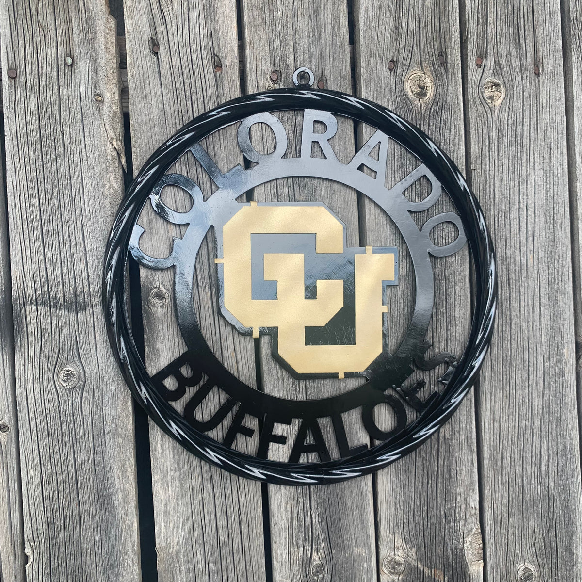 COLORADO BUFFALOES CUSTOM METAL VINTAGE CRAFT SIGN TEAM ART WESTERN HOME DECOR HANDMADE
