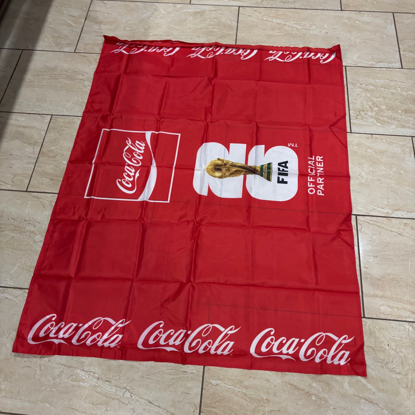 FIFA WORLD CUP 2026 COCACOLA FLAG 3ft x 4ft GENUINE LICENSES WESTEEN HOME DECOR  #EH13731