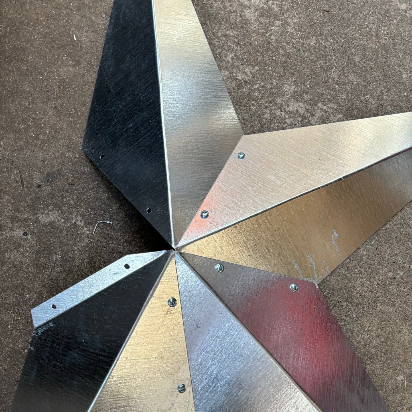 UNFINISHED GALVANIZED KIT STAR 3" TO 120" METAL BARN COUNTRY STAR WALL ART WESTERN HOME  DECOR HANDMADE #EH10418
