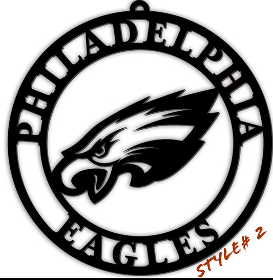PHILADELPHIA EAGLES CUSTOM METAL VINTAGE CRAFT SIGN TEAM HANDMADE STYLE# 2