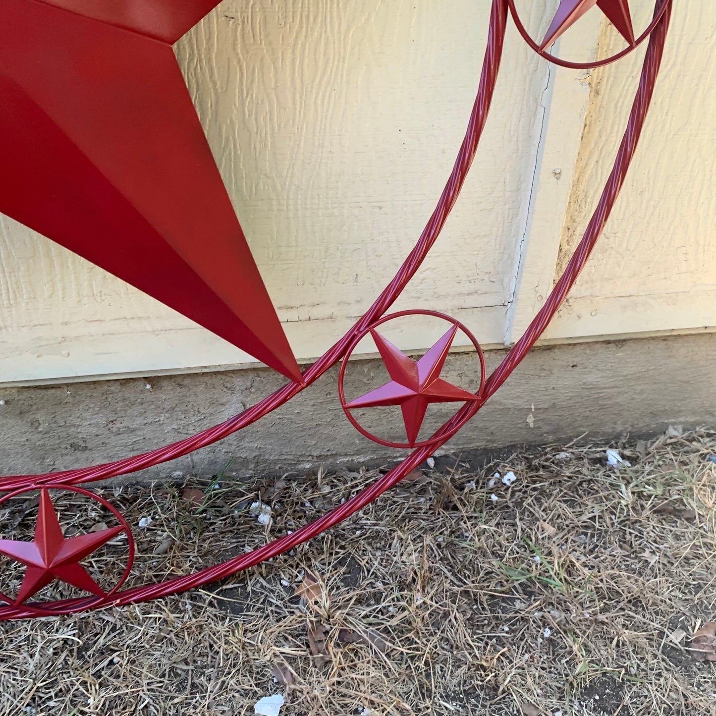 KENT STYLE YOUR CUSTOM STAR METAL NAME RUSTIC BURGUNDY RED CUSTOM 3d STAR METAL NAME BARN STAR TWISTED ROPE RING DESIGN METAL WALL ART HOME DECOR ANY SIZE