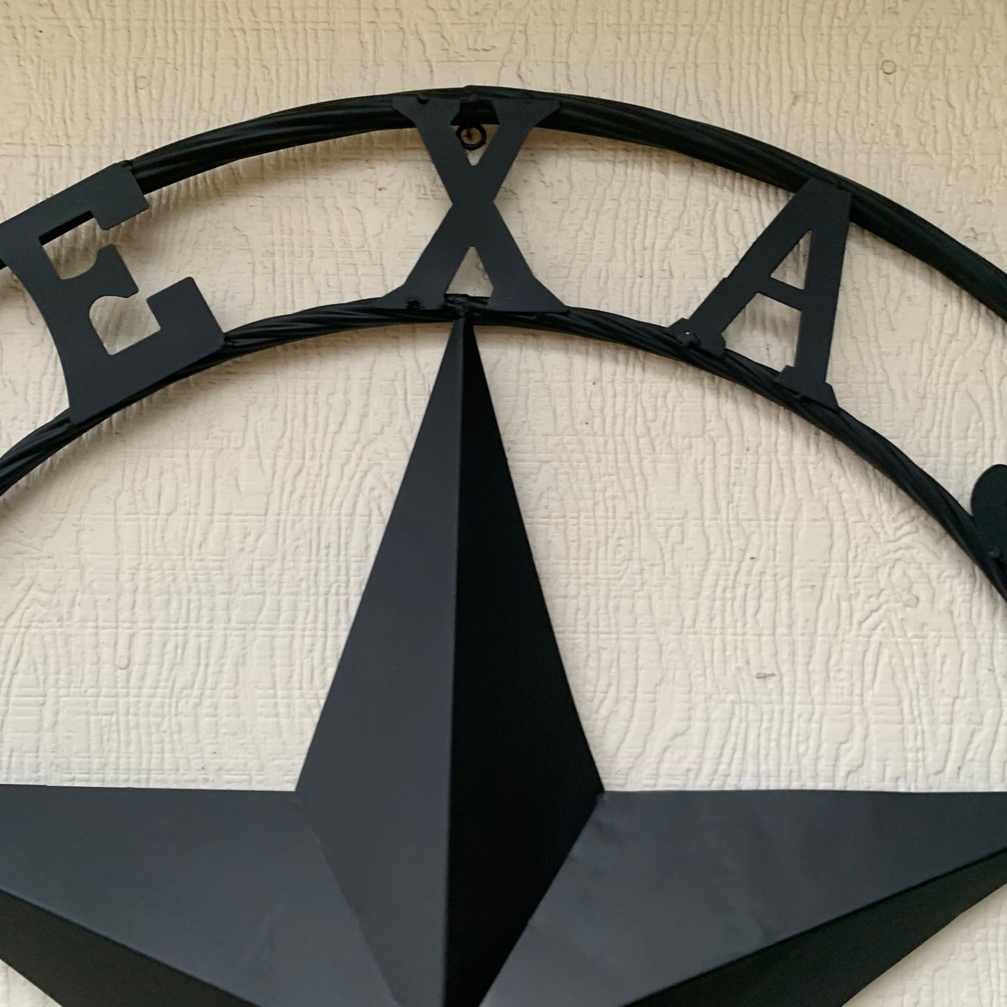 LINN SAN MANUEL STYLE YOUR CUSTOM NAME STAR METAL BARN LONE STAR 3d TWISTED ROPE RING WESTERN HOME DECOR HANDMADE NEW